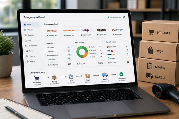 E-Ticaret Entegrasyonu Nedir? Pazaryeri, Stok, Sipariş ve Kargo Entegrasyonları Nasıl Çalışır?